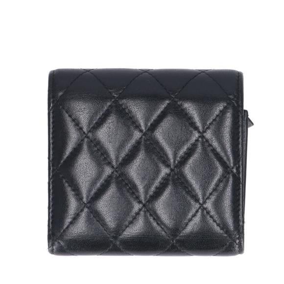 Chanel Clamskin Black Cocoma Wallet - Picture 1 of 10
